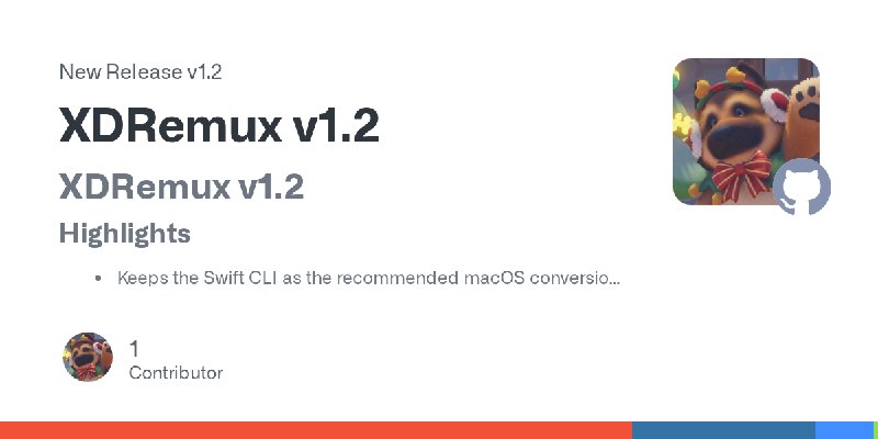 Release XDRemux v1.2 · 21Z121Z1/XDRemux