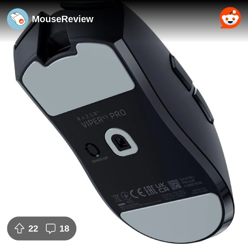 From the MouseReview community on Reddit: Viper V3 Pro is here. Pre-orders for 179,95 euros in my country. Shipping on 17th of…