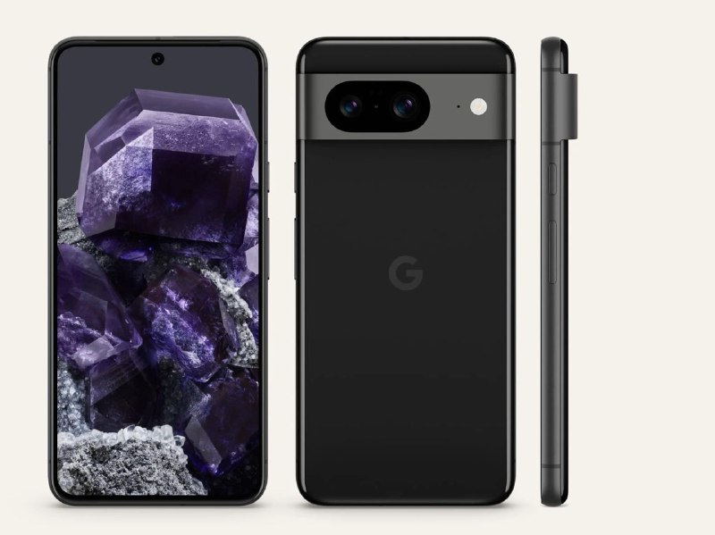 Pixel 88+128GB $699 绿黑粉8+256GB $759 绿黑粉· Google Tensor G3· 6.2” Actua display FHD 60-120Hz 2000nits peak Victus 玻璃· Victus 玻璃后盖· 七年安全和功能更新· 50MP f/1.65 1/1.31" 主摄 + 12MP 超广角· 4575mAh 电池 27W 有线充电 18W 无线充电· 70.8mm 8.9mm 187g
