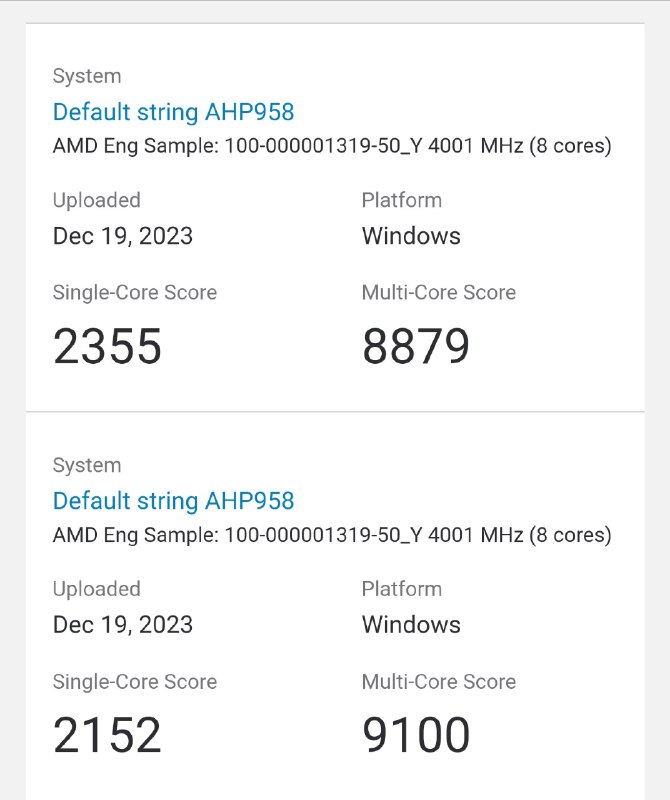 我看这个 AHP958 跑分最近也还是蛮频繁的
