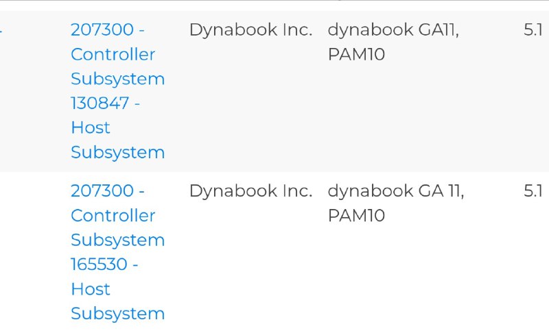 dynabook GA 11 通过蓝牙认证，MTK 蓝牙方案