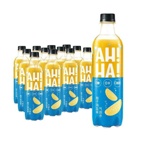 仅作为信息展示，不代表推荐：小宇宙 AH-HA 柚子海盐味/白桃乌龙茶味气泡水 480ml*12 ¥54沃尔玛见到的零售价是 ¥4.8 一瓶