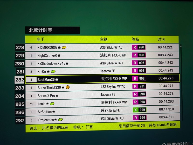 趁没多少人先用 998 跑（