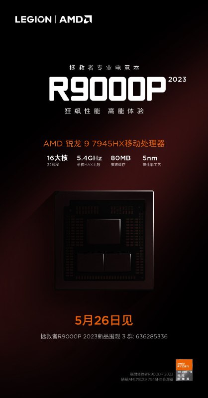 联想终于搞定 7945HX 了