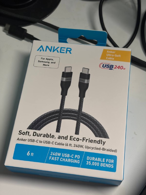 才发现 Anker Prime 头首购还送一根线，领了