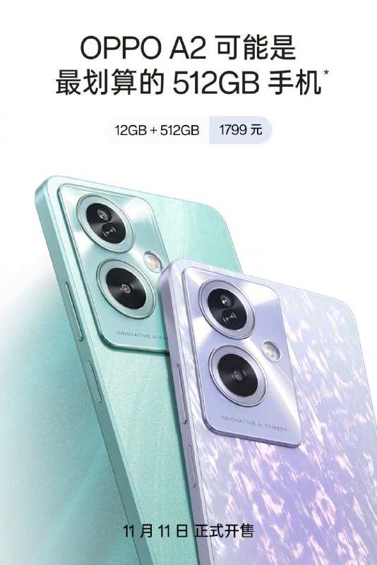 OPPO A2 可能是最不划算的天玑 6020 手机*