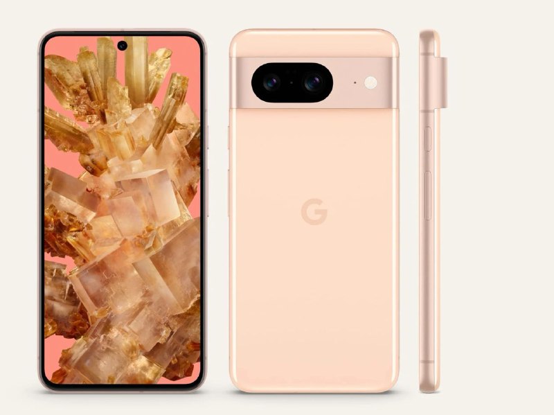 Pixel 88+128GB $699 绿黑粉8+256GB $759 绿黑粉· Google Tensor G3· 6.2” Actua display FHD 60-120Hz 2000nits peak Victus 玻璃· Victus 玻璃后盖· 七年安全和功能更新· 50MP f/1.65 1/1.31" 主摄 + 12MP 超广角· 4575mAh 电池 27W 有线充电 18W 无线充电· 70.8mm 8.9mm 187g