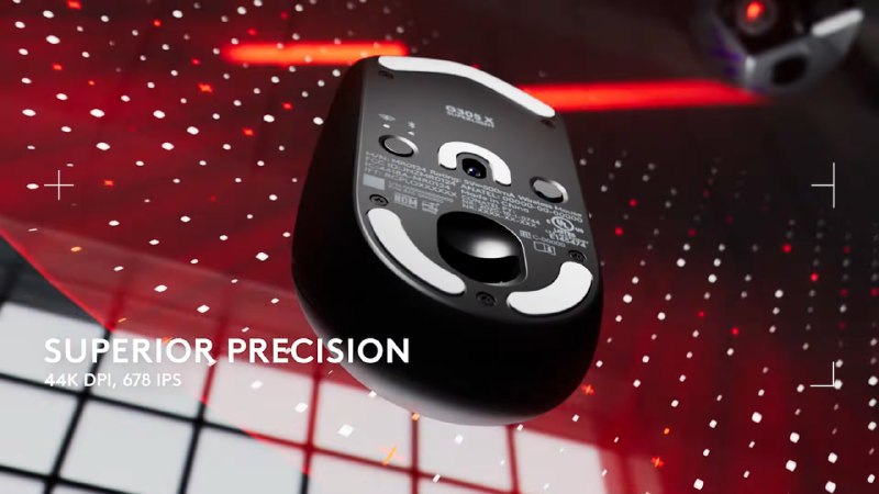 G305 X Superlight官方标 44K DPI、40G、678 IPS，感觉是用了 HERO 2 但是估计降档59g 重量，有一小块 RGB，光头居中以及螺丝外露应该是壳子板子真的全换了，不过最终结果比之前国区特供的 G304 X 还重 2g（