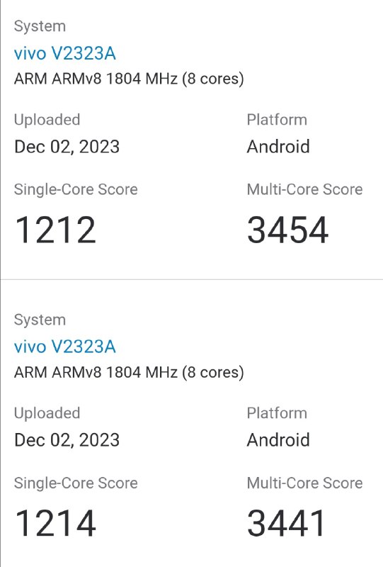 vivo S18 V2323A 的跑分来了骁龙 7G3 16GB 内存之前的 3C 认证显示的是 80W 充电