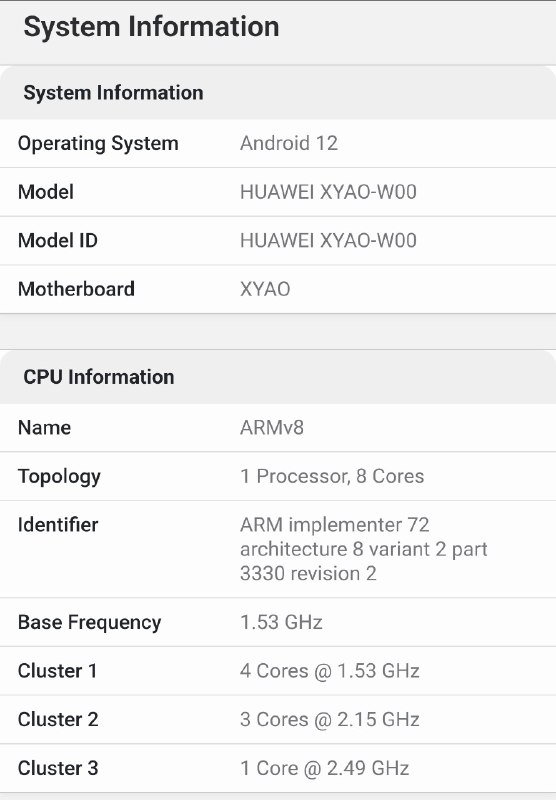 XYAO-W00 应该就是这次要发布的 MatePad Pro 11 吧，处理器看起来是 K9000S（跟 MatePad Pro 13.2 一样，频率比 Mate60 低一点点）XYAO-W00 应该就是这次要发布的 MatePad Pro 11 吧，处理器看起来是 K9000S（跟 MatePad Pro 13.2 一样，频率比 Mate60 低一点点）
